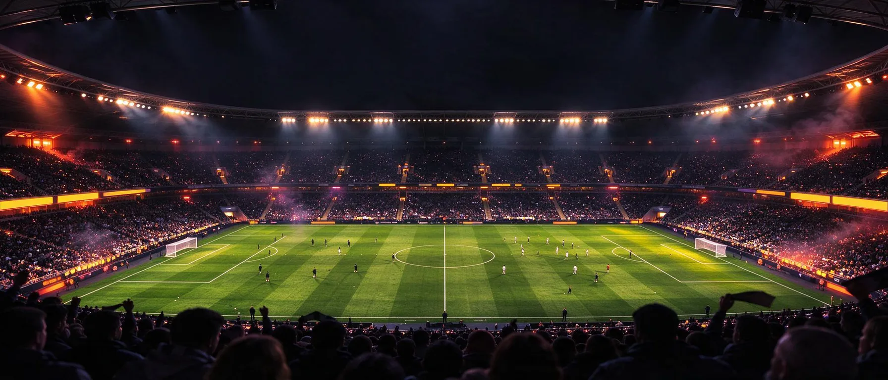 Full-bleed atmospheric backdrop behind the welcome-offer copy: a casino table, live studio or prize scene with quiet, low-detail areas so headline text stays readable; never slot machines or reels. For sportsbook or sports pages choose the matching sport preset (an empty arena, court or rink).